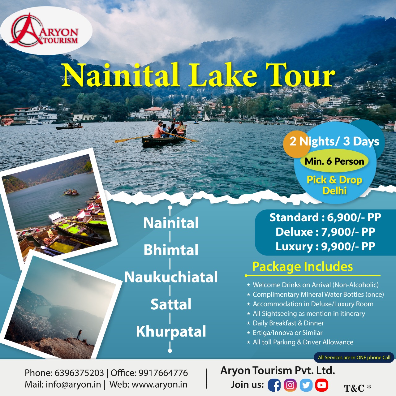 indore to nainital tour package